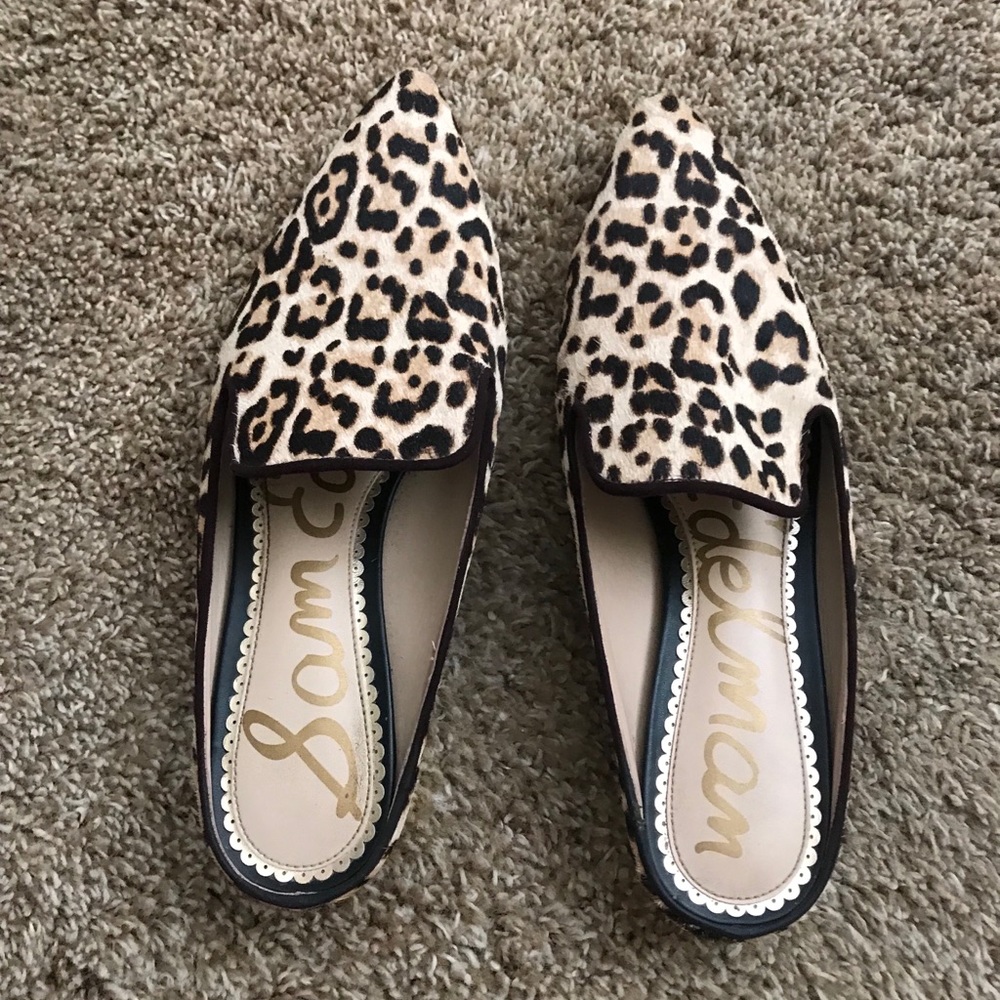 Sam Edelman | Leopard Calf-Hair Mules